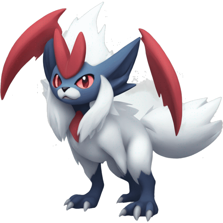 Cool Edgy Absol-Zangoose-Sneasel-Quilava, full body emoji