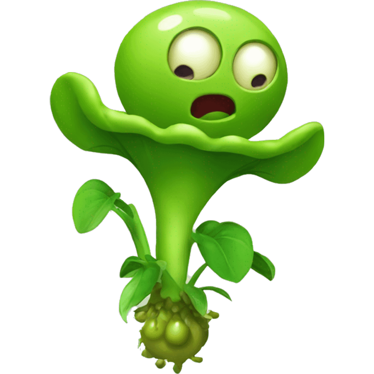 a peashooter of planta vs zombies emoji