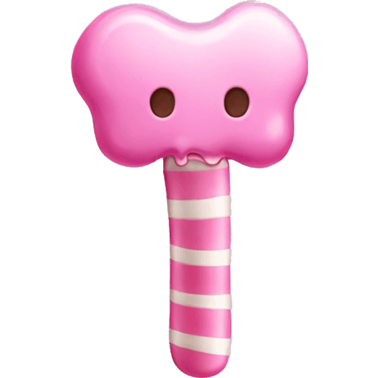 pink candy bone emoji