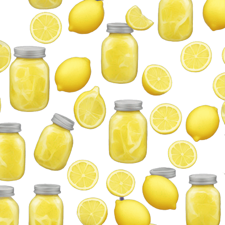 Jar of sliced lemons emoji