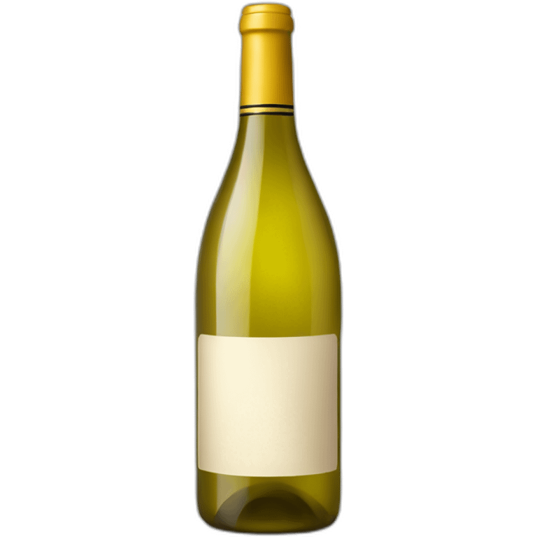 a bottle of white french wine emoji