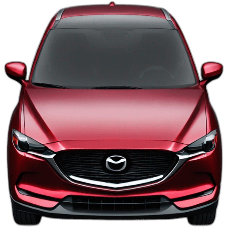 Red mazda cx5 2022 front viwe emoji