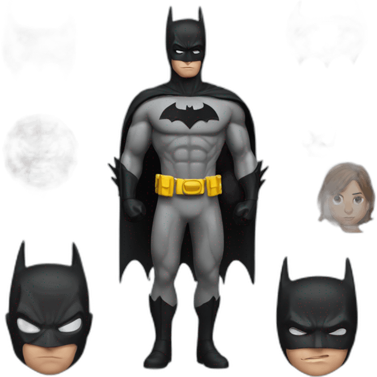 Batman déguisé en spiderman emoji