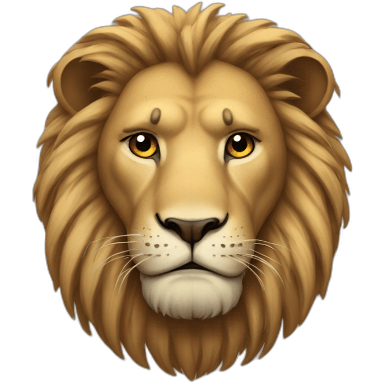 Sad lion emoji