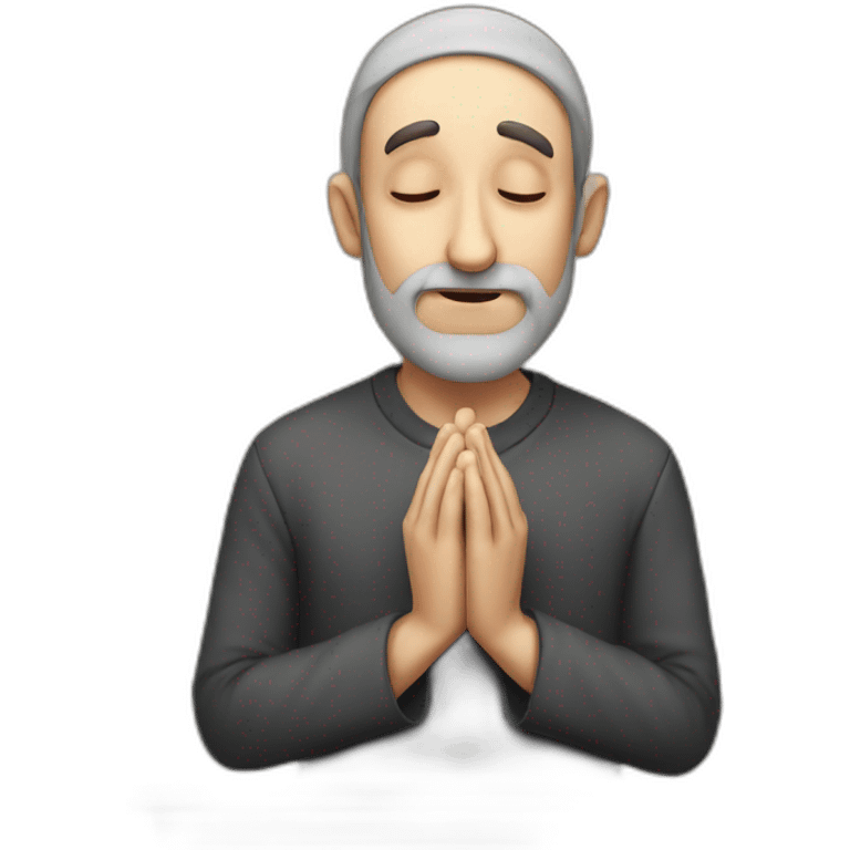 Jewish man praying in shul emoji