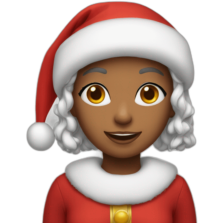 santa girl emoji