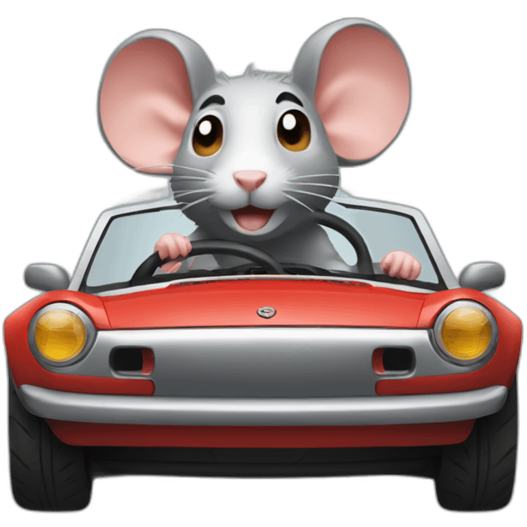 rat driving miata emoji