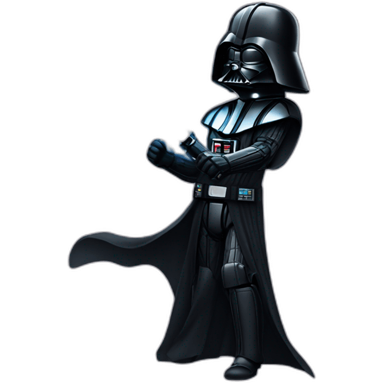 Darth Vader Swinging Light Saber emoji