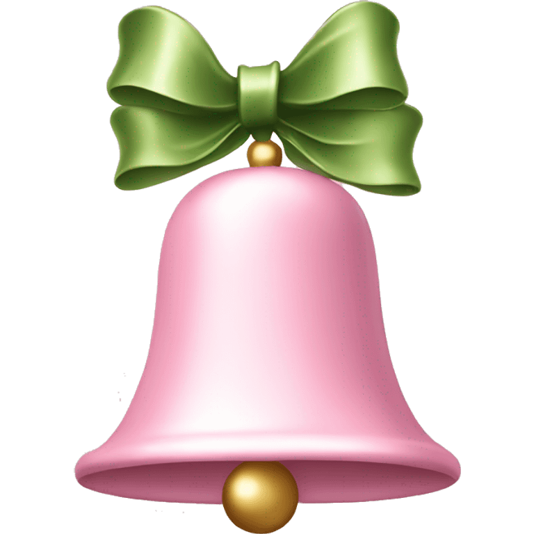 Light pink Christmas bells emoji