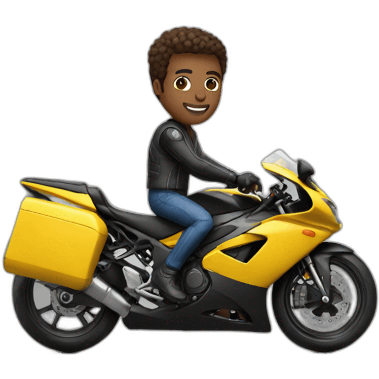 Man on superbike emoji