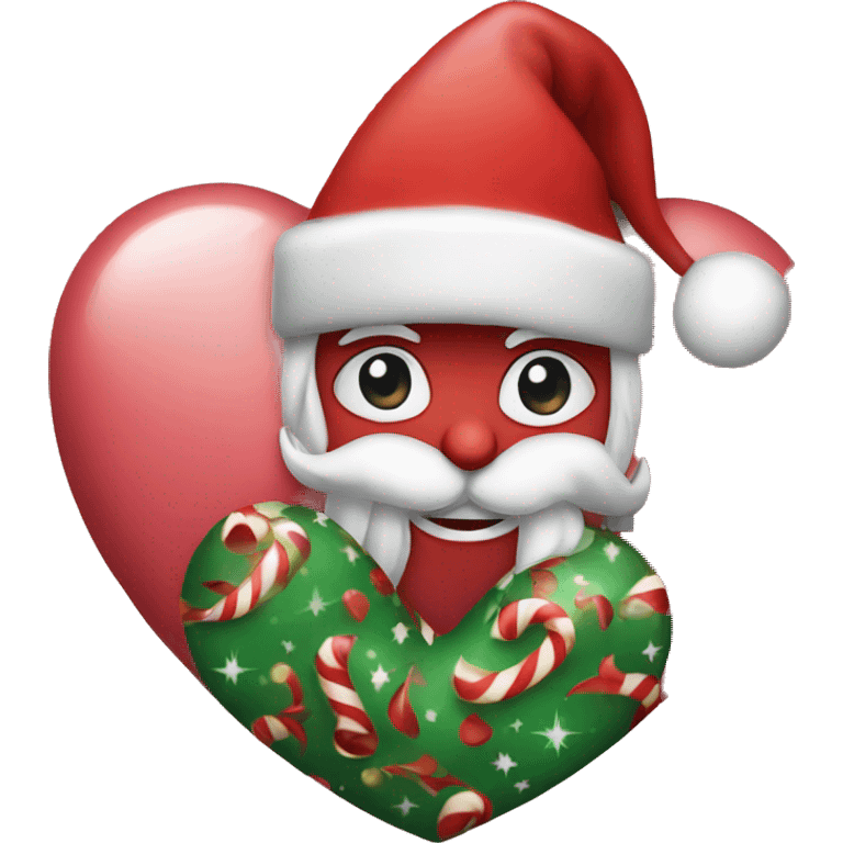 Christmas heart emoji