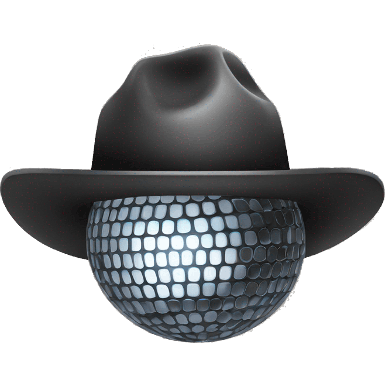 disco ball with a cowboy hat emoji