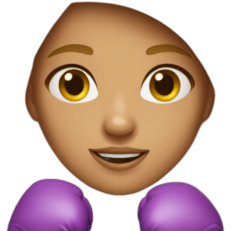 boxer girl emoji