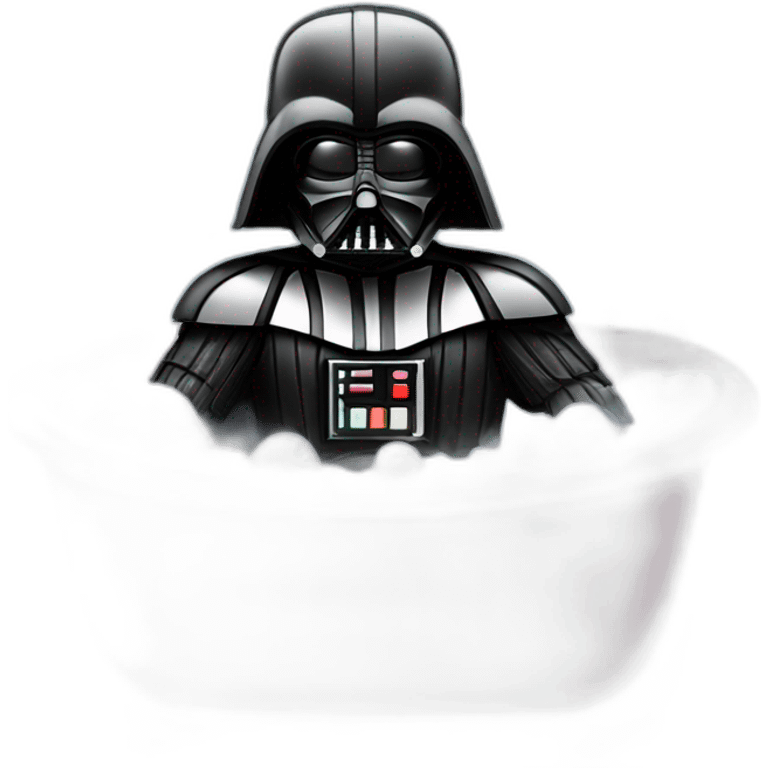 darth vader in a bubble bath emoji