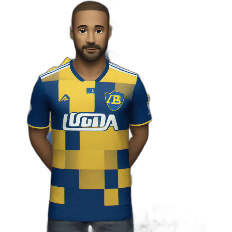 Camiseta de boca juniors emoji