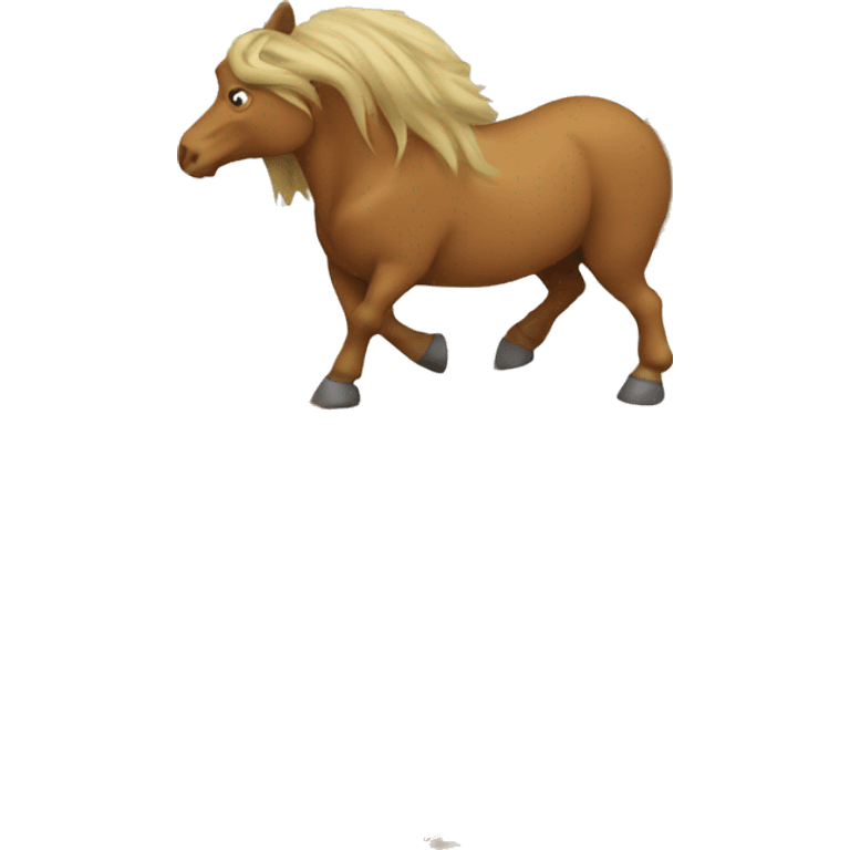 a big angry horse emoji