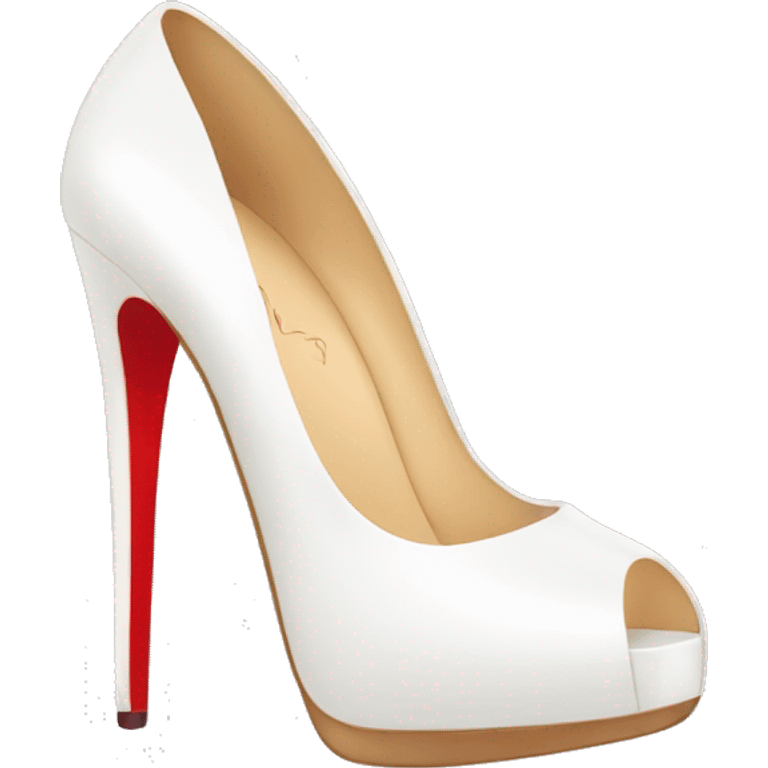 white Louboutin heels emoji