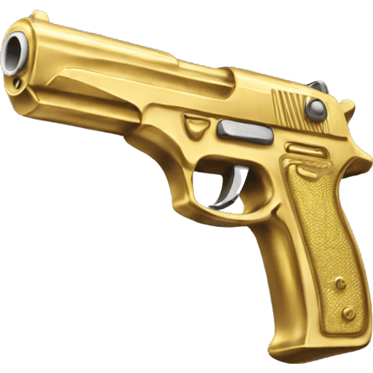 Gold gun emoji