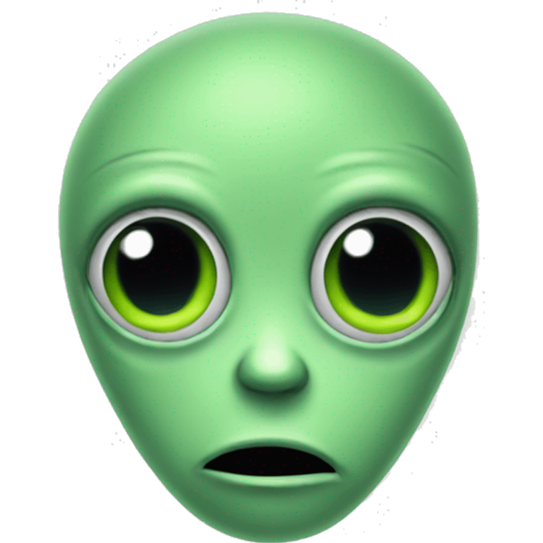 alien sad emoji