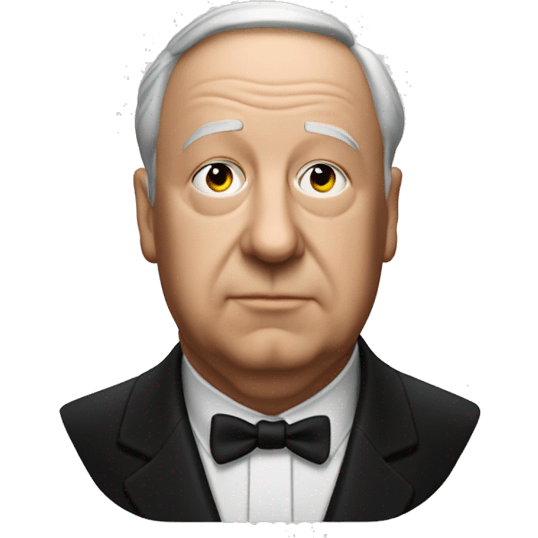 Professional ID photo of Alfred Hitchcock emoji