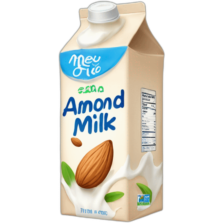 almond milk in a tetrapack emoji