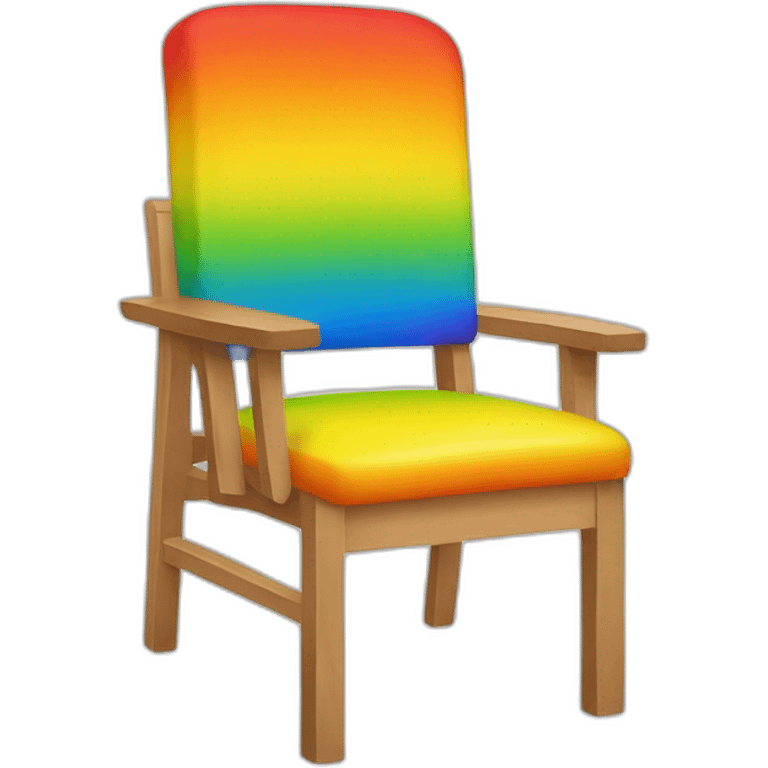 Jonathan Toews as rainbow colored chair emoji