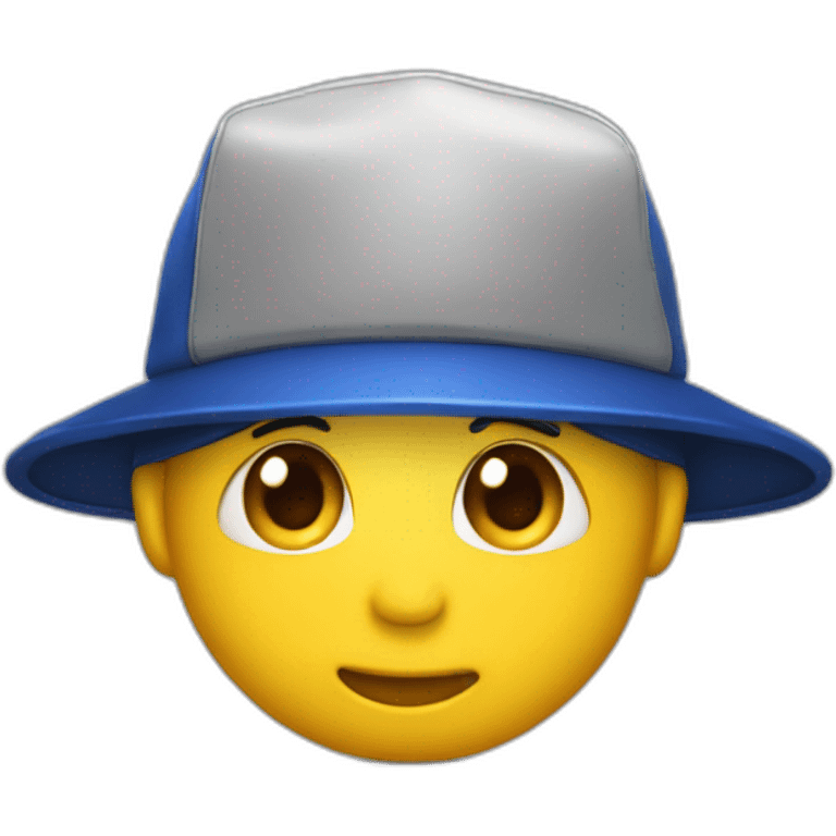 La tête a Squeezie avec une casquette emoji