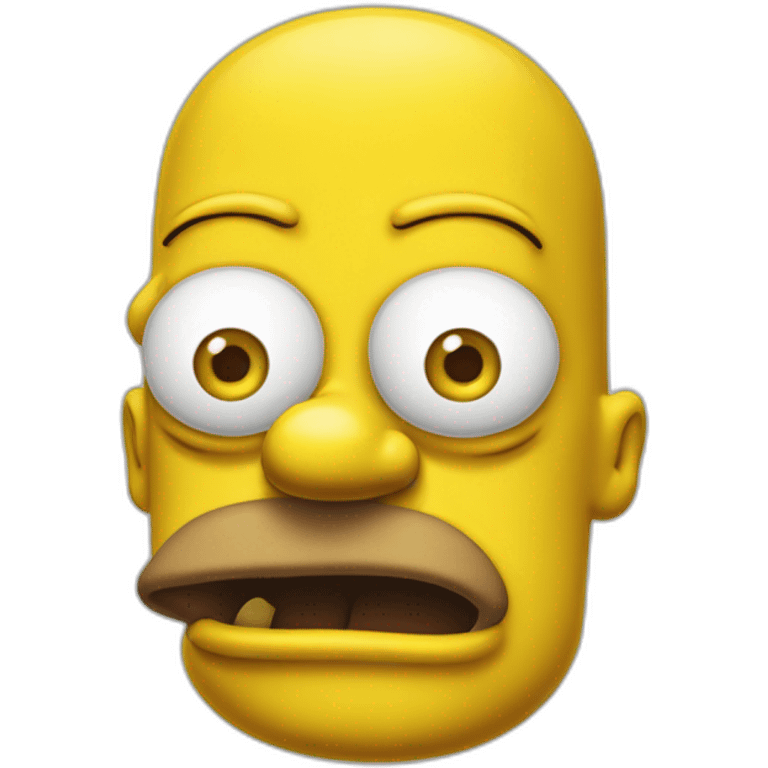 Simpson avec deux yeux normaux emoji