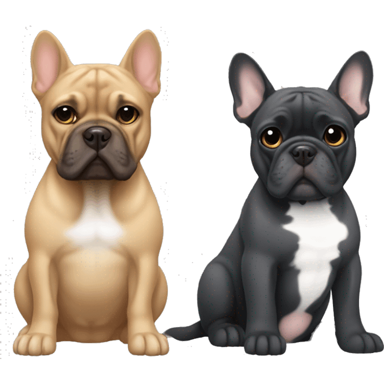 3 cane corsos 1 french bulldog 1 tabby cat emoji