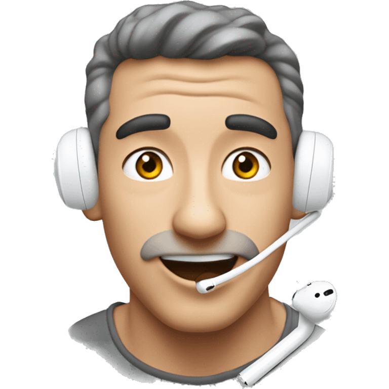 Air pods mit H.K darauf hab  emoji