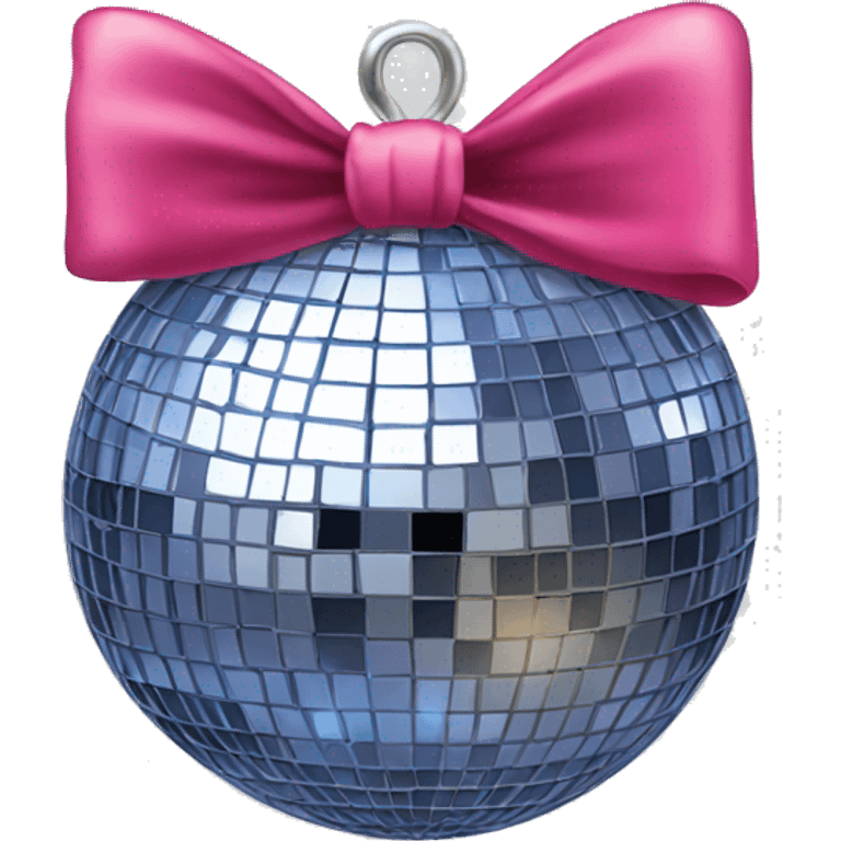 Disco ball with bow emoji