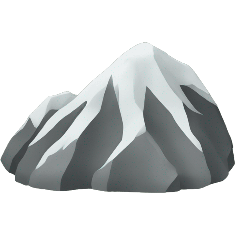 Mountain with pine trees emoji