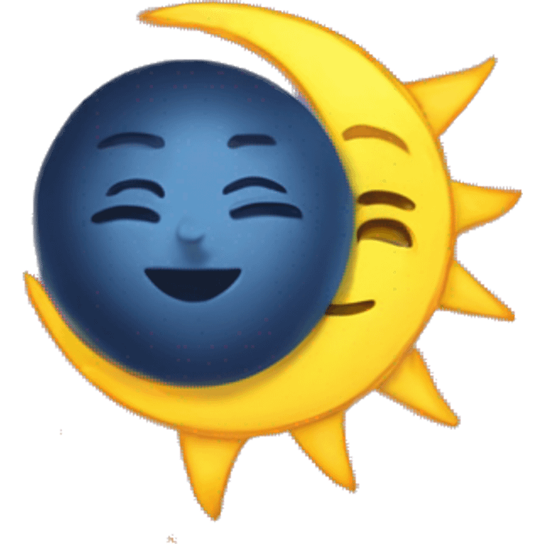 the sun and the moon emoji