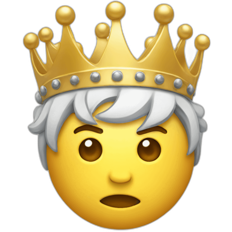 google chrome logo with a crown emoji