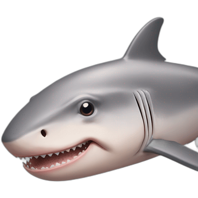 Shark site head of pig emoji