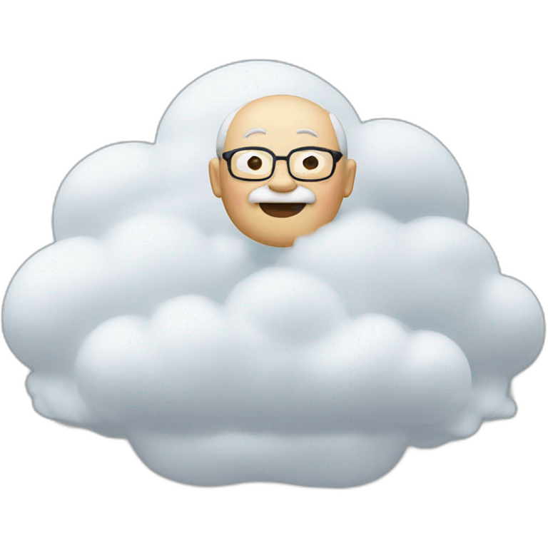 ojisan-on-cloud emoji