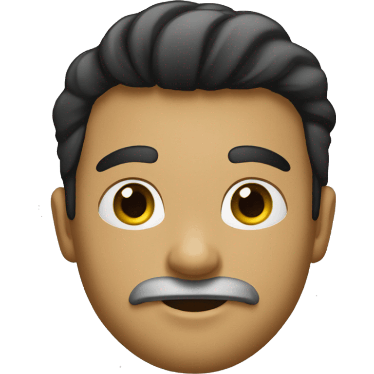 Pai branco, cabelo preto curto com um filho negro de cabelos longos cacheados emoji