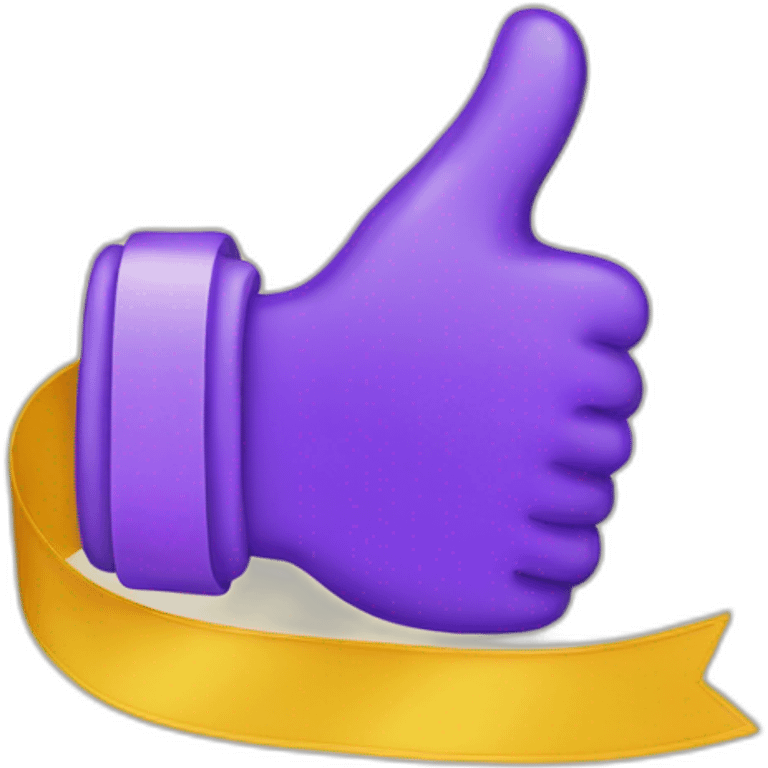 Thumbs up Award Ribbon  emoji