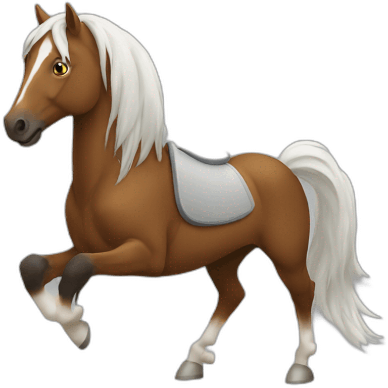 Cheval qui a peur emoji