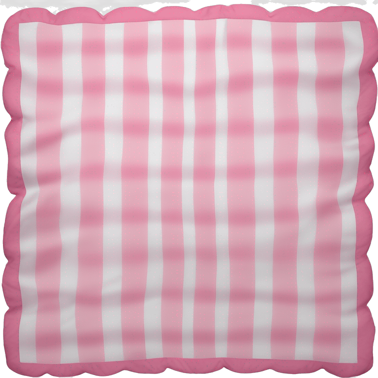 Plad white and pink blanket folded  emoji