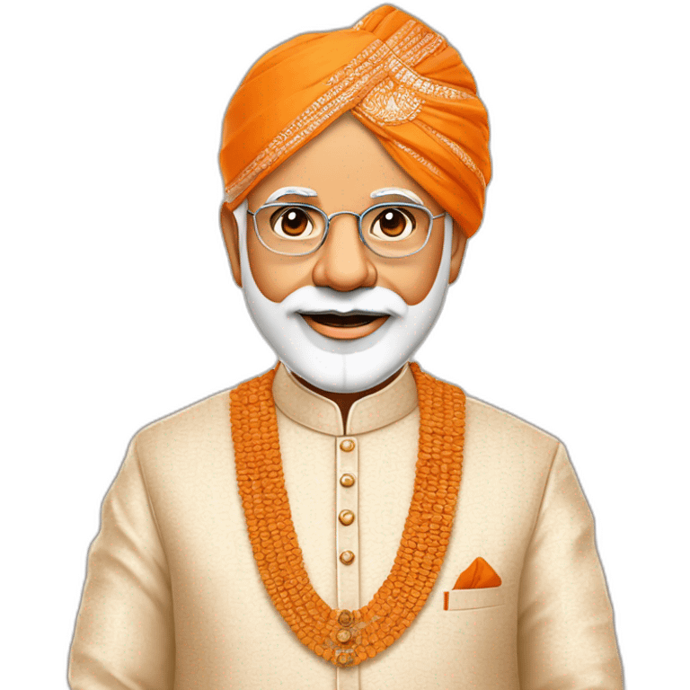 Narendra modi in Indian ethnic wear emoji