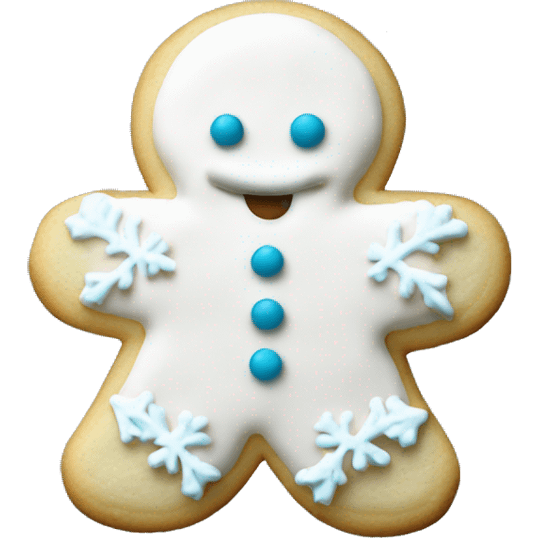 Iced sugar cookie Christmas emoji