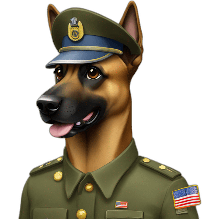 Malinoise military emoji