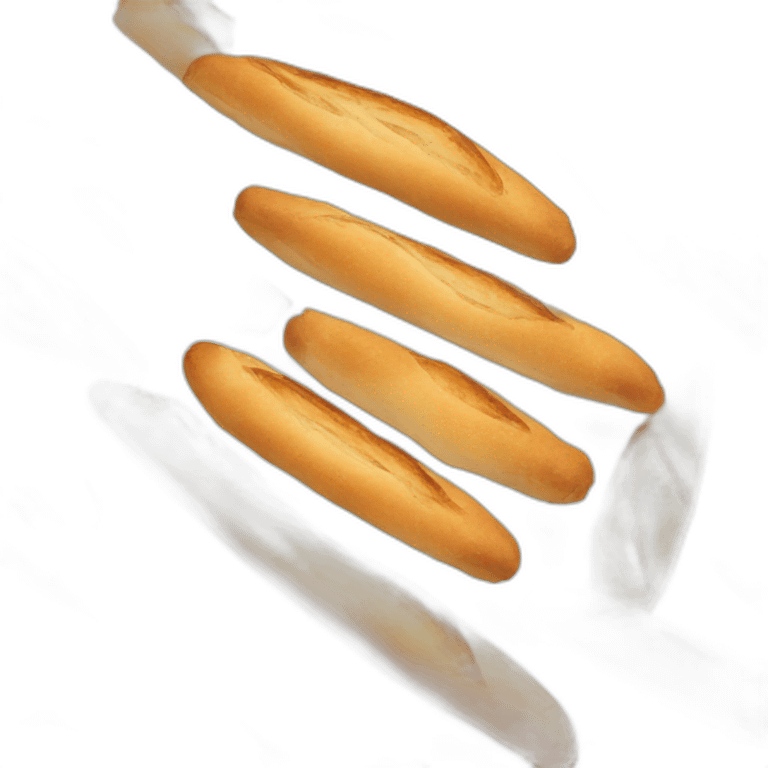 The Infinite symbol made of baguette emoji