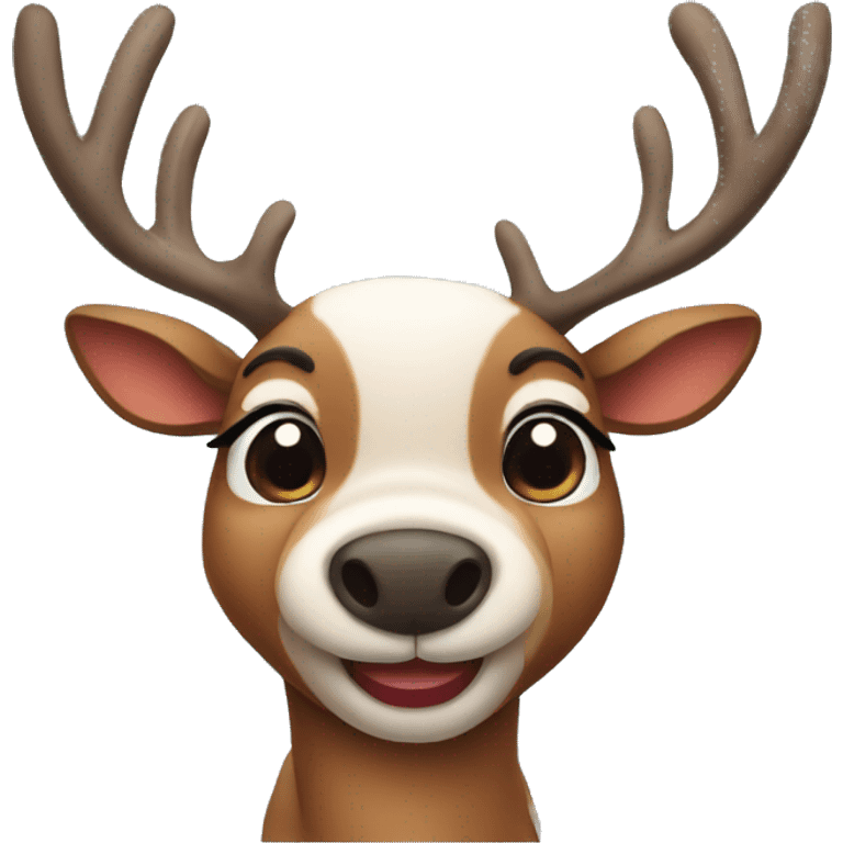 Cute reindeer  emoji