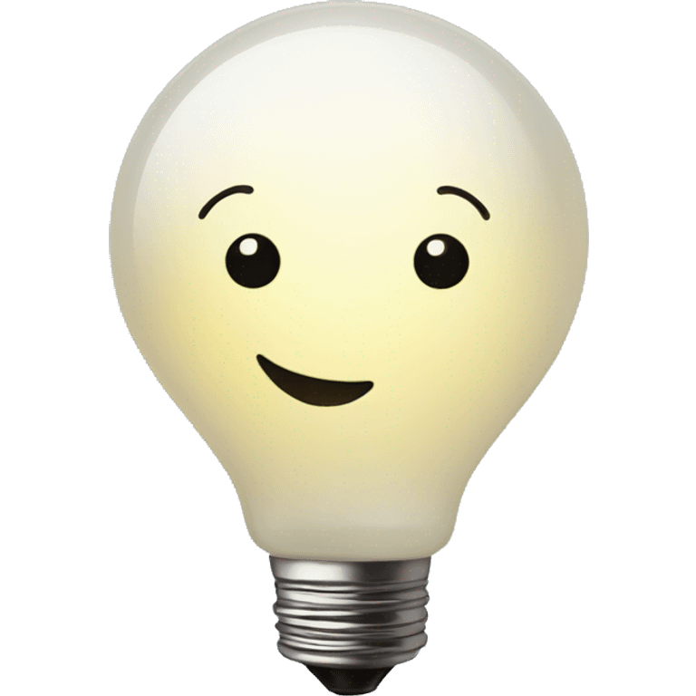 happy light-bulb thought bubble emoji