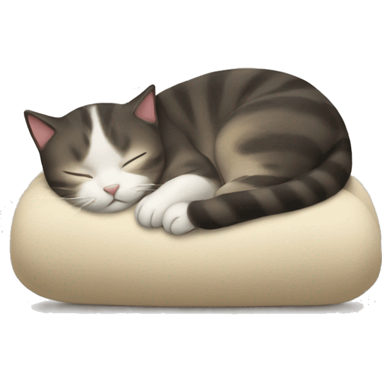 Sleeping cat on the back emoji