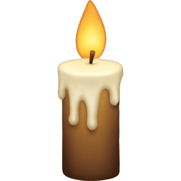 Winter candle emoji