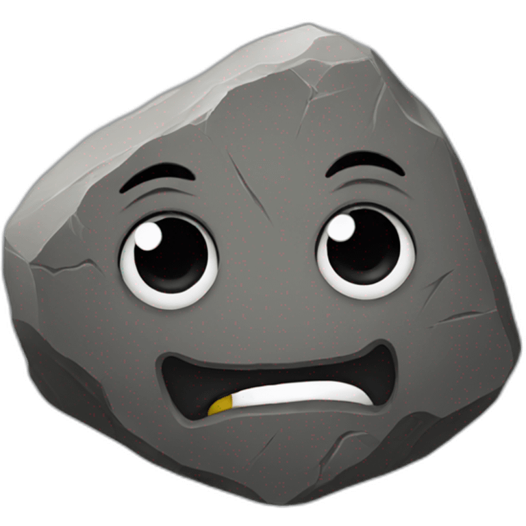 Rock emoji