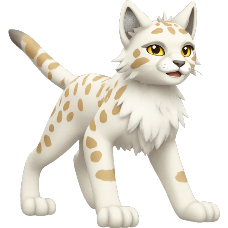 Lynx-Fakemon full body emoji